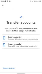 Google Authenticator redesign