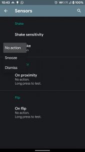 AMDroid sensor Settings