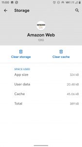 Amazon Web App Storage