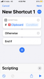 Scripting in Siri Shortcuts 3